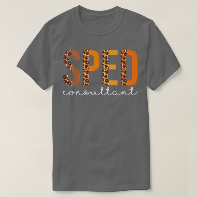 Sped Consultant leopard Squad Cute Fall Autumn Tha T Shirt (Design framsida)