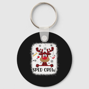 Sped Crew Buffalo Play Reindeer Santa Hat Christm Nyckelring