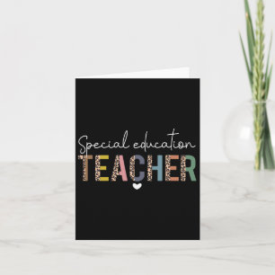 Sped Ed Speciell Education Teacher Sped Leopard Bo Kort
