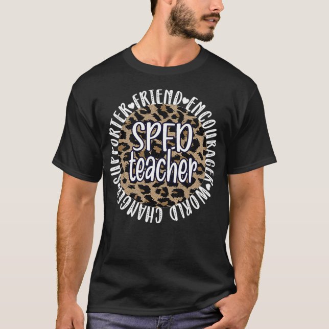 SPED Lacher Speciell Education Lacher SPED Squad T Shirt (Framsida)