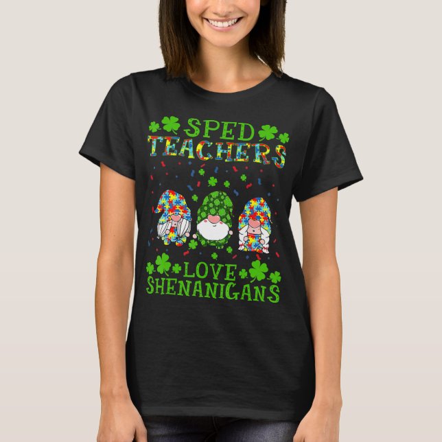 SPED Lärare Kärlek Shenanigans Autism Awareness St T Shirt (Framsida)