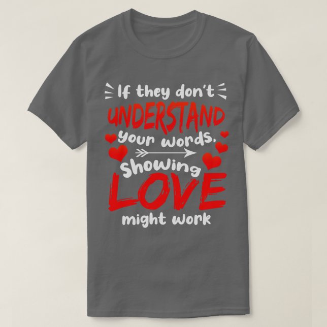 SPED Lärare om de inte förstår ditt Ord SH T Shirt (Design framsida)