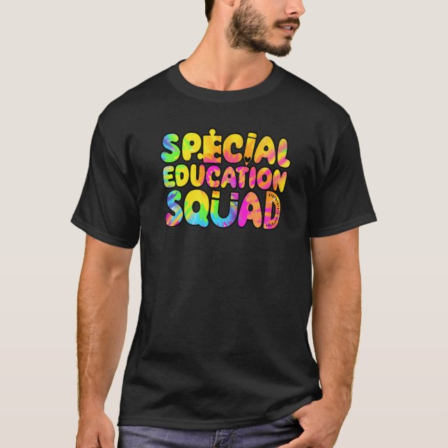 SPED Lärare Speciell Education Squad Women Tie Dye T Shirt (Framsida)