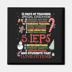 SPED School Tee Speciellare lärare Magnet