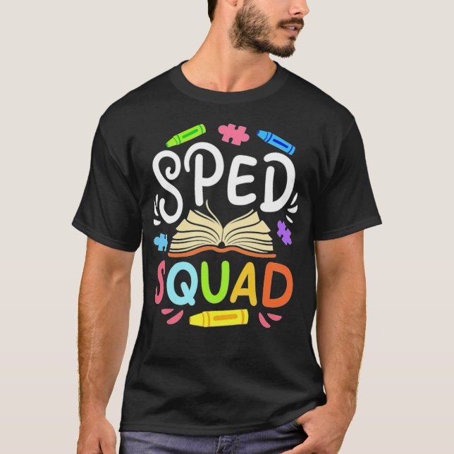 SPED Special Education SPED Squad best friends hoo T Shirt (Framsida)