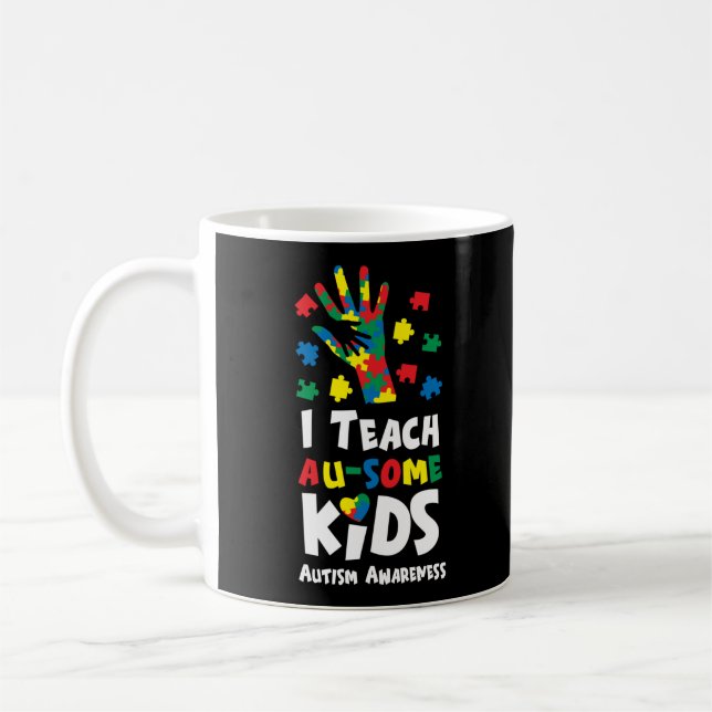Sped Speciell Education I Teach Au-some Kids Kaffemugg (Vänster)