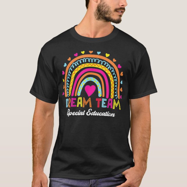 Sped Squad Dream Team Speciell Education Ed Rainbo T Shirt (Framsida)