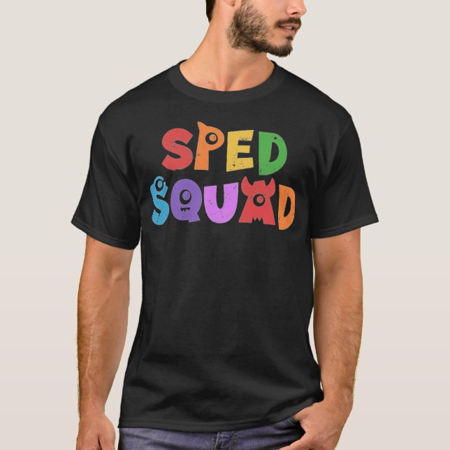Sped Squad for Speciell Education for Lacher back T Shirt (Framsida)