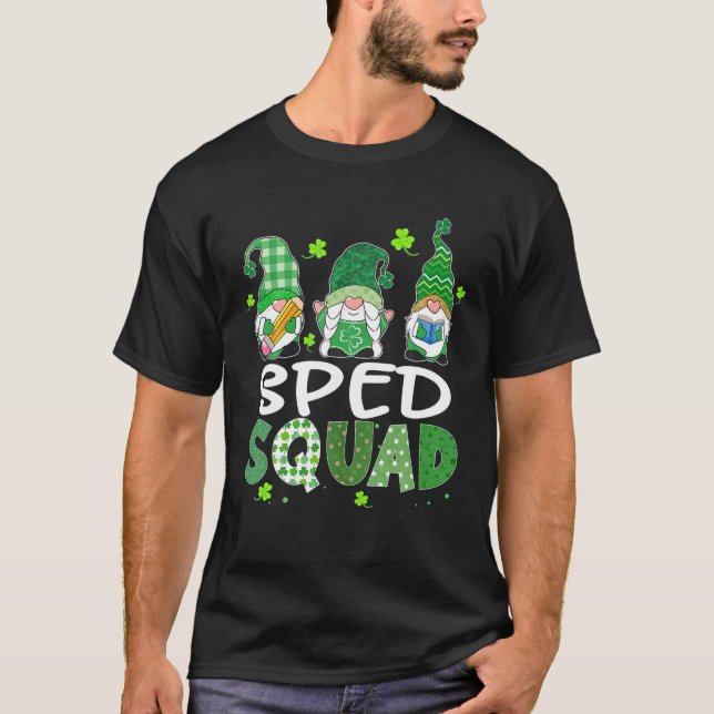 SPED Squad Gnomies St patricks day Lacher Boys Gi T Shirt (Framsida)