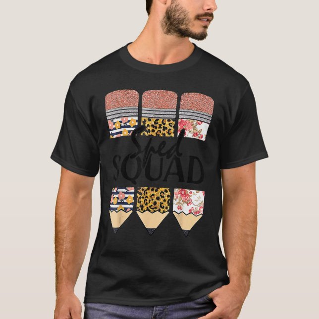 Sped Squad Speciell Ed Teacher Back to school Leop T Shirt (Framsida)