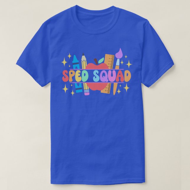 Sped Squad Speciell Education Teacher Sped Teacher T Shirt (Design framsida)