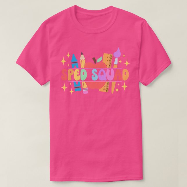 Sped Squad Speciell Education Teacher Sped Teacher T Shirt (Design framsida)