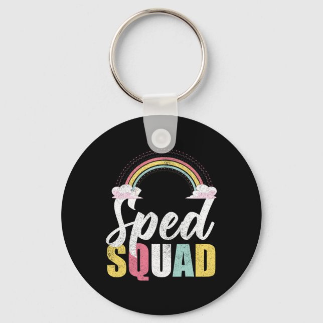Sped Squad Sped lärare Rainbow Specialpedagogik  Nyckelring (Framsida)