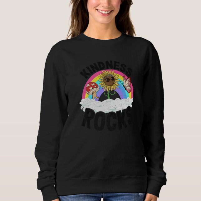 Sped Teacher Anti Bullying Hippie Rainbow Kindness T Shirt (Framsida)