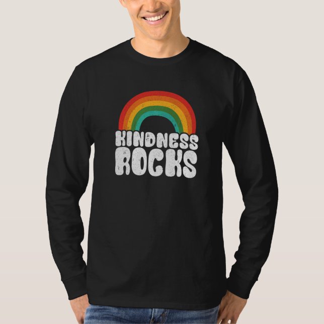 Sped Teacher Anti Bullying Hippie Rainbow Kindness T Shirt (Framsida)