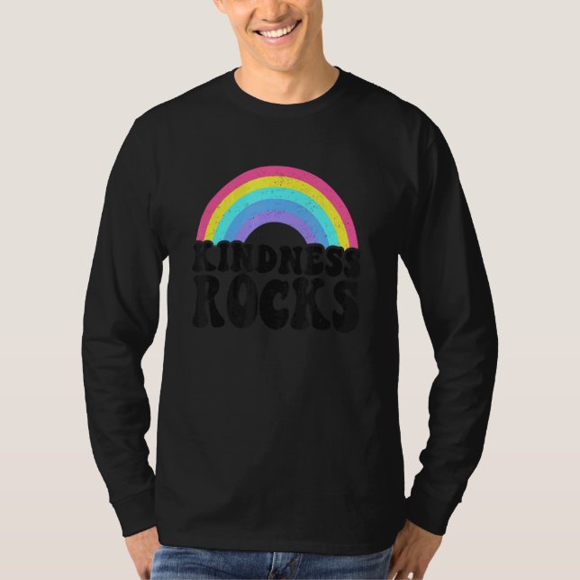 Sped Teacher Anti Bullying Hippie Rainbow Kindness T Shirt (Framsida)