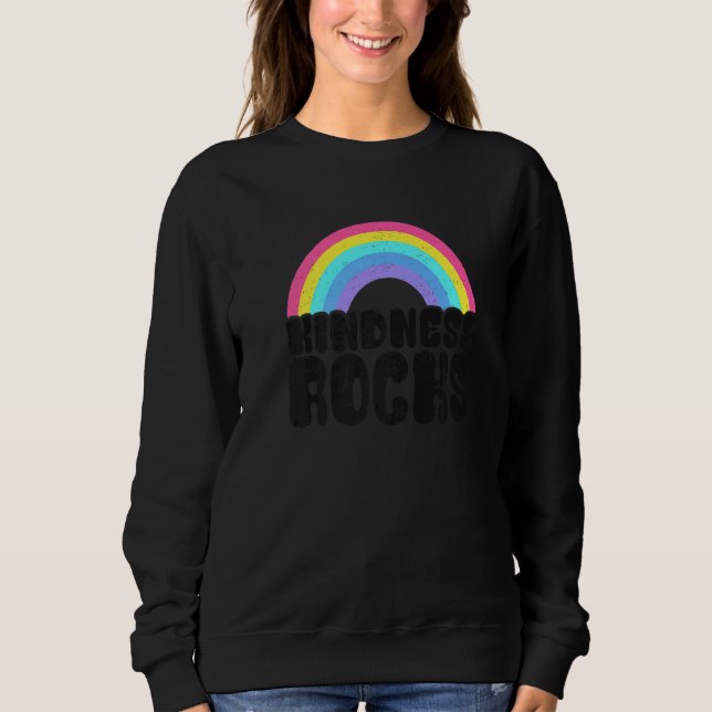 Sped Teacher Anti Bullying Hippie Rainbow Kindness T Shirt (Framsida)