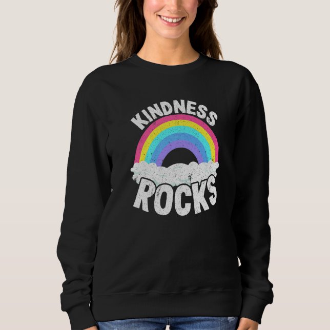 Sped Teacher Anti Bullying Hippie Rainbow Kindness T Shirt (Framsida)