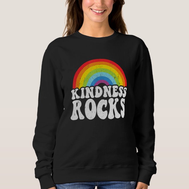 Sped Teacher Anti Bullying Hippie Rainbow Kindness T Shirt (Framsida)