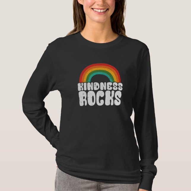 Sped Teacher Anti Bullying Hippie Rainbow Kindness T Shirt (Framsida)