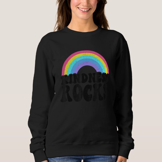 Sped Teacher Anti Bullying Hippie Rainbow Kindness T Shirt (Framsida)