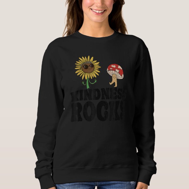 Sped Teacher Anti Bullying Hippie Sunflower Kindne T Shirt (Framsida)