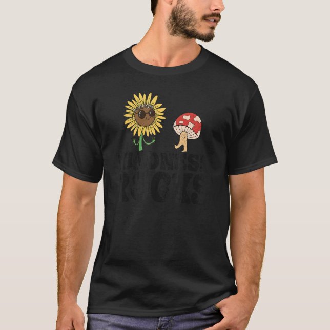 Sped Teacher Anti Bullying Hippie Sunflower Kindne T Shirt (Framsida)