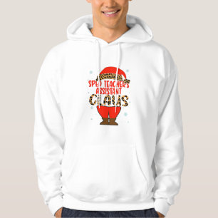 Sped Teacher Assistant Claus jul Santa Hat Hoodie