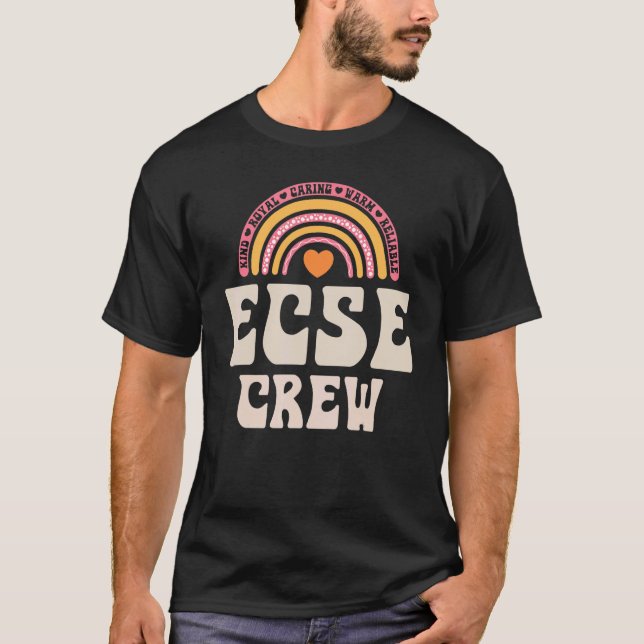 SPED Teacher ECSE Crew Early Childhood Special Edu T Shirt (Framsida)