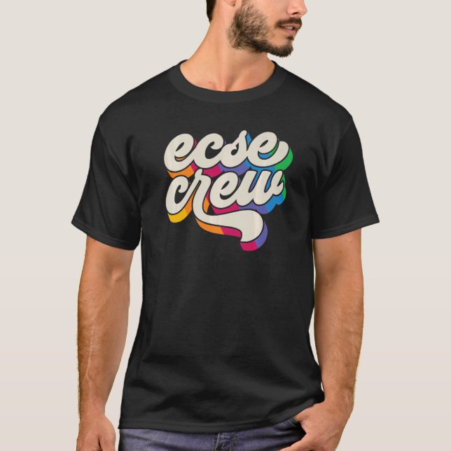 SPED Teacher ECSE Crew Early Childhood Special Edu T Shirt (Framsida)