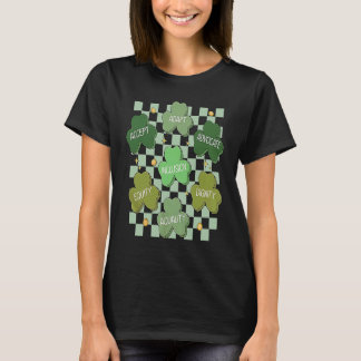 Sped Teacher Patrick's Day Retro Groovy Shamrocks T Shirt