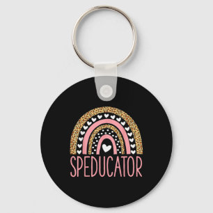 Sped Teacher - Speducator Heart - Speducator Rainb Nyckelring