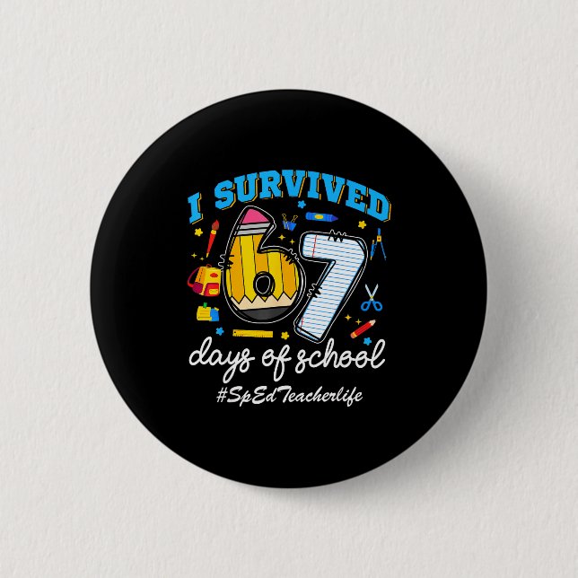 Sped Teacherlife I Survived 67 Days Of School Funn Knapp (Framsida)