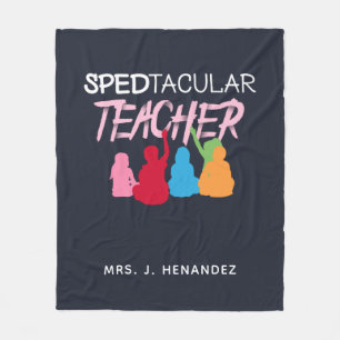 Spedtacular Teacher Speciell Education Personlig Fleecefilt