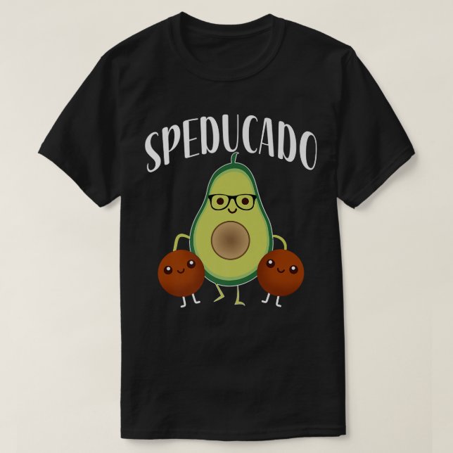 Speducado Sped Teacher Speciell Education Funny Av T Shirt (Design framsida)