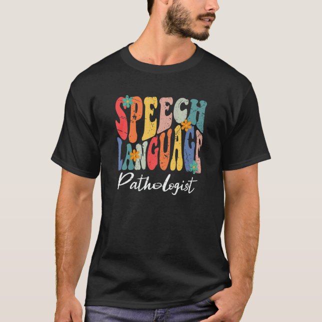 Speech Language Pathologist SLP Speech Therapy Pat T Shirt (Framsida)