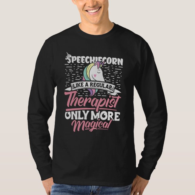 Speech Language Pathologist Speech Therapy for Wom T Shirt (Framsida)