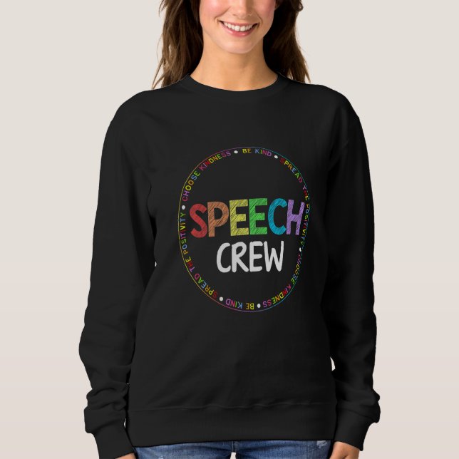 Speech Language Pathologist Therapy Groovy Speech  T Shirt (Framsida)