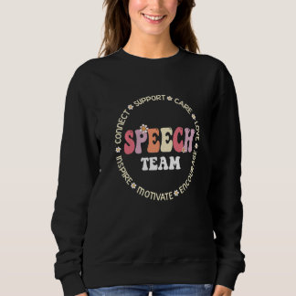 Speech Language Pathologist Therapy Groovy Speech  T Shirt