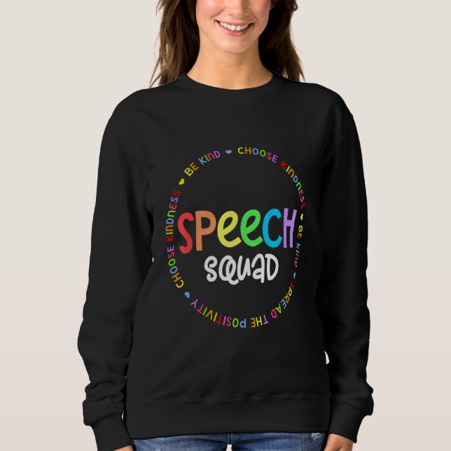 Speech Language Pathologist Therapy SLP TEAM or Sp T Shirt (Framsida)