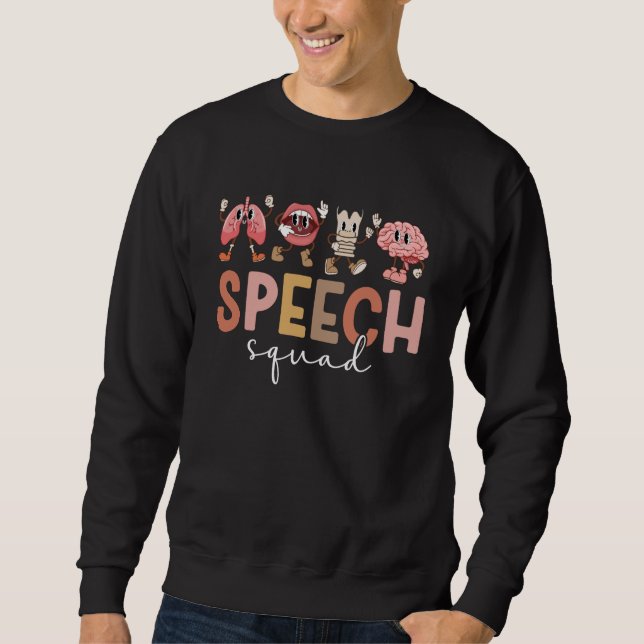 Speech Squad SLP Team Logoped  Lång Ärmad Tröja (Framsida)