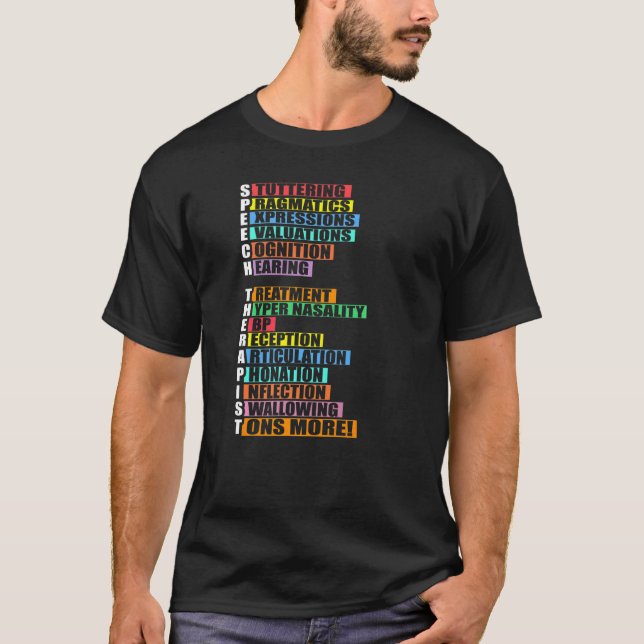 Speech Therapist  T Shirt (Framsida)