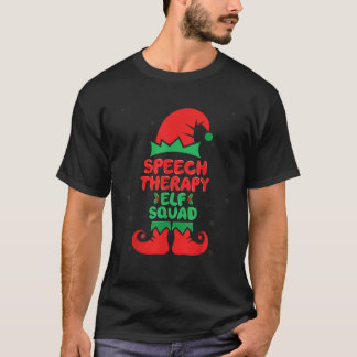 Speech Therapy Elf Squad SLP Speech Therapist Chri T Shirt