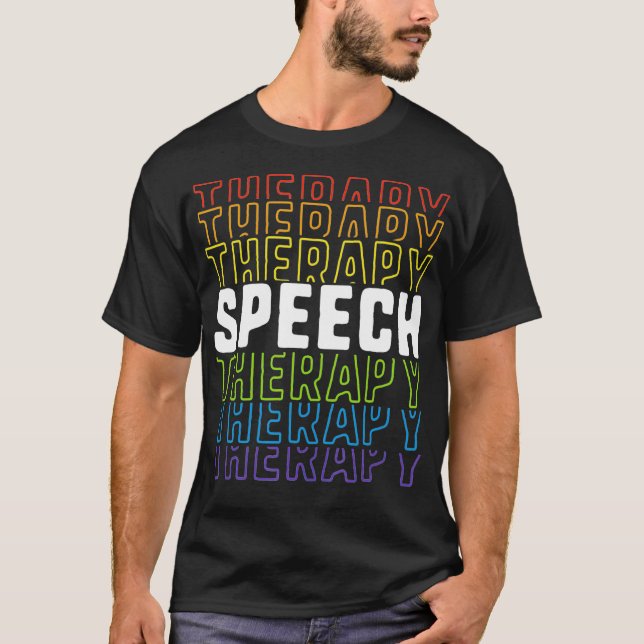 Speech Therapy School Therapist SLP Language Patho T Shirt (Framsida)
