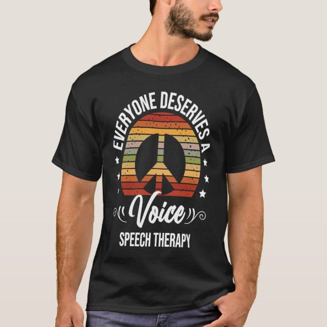 Speech Therapy Speech Language Pathologist SLP T Shirt (Framsida)