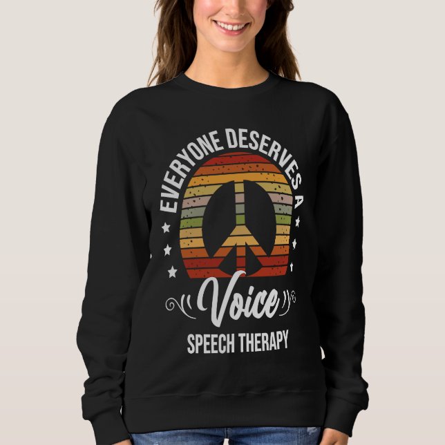 Speech Therapy Speech Language Pathologist SLP T Shirt (Framsida)