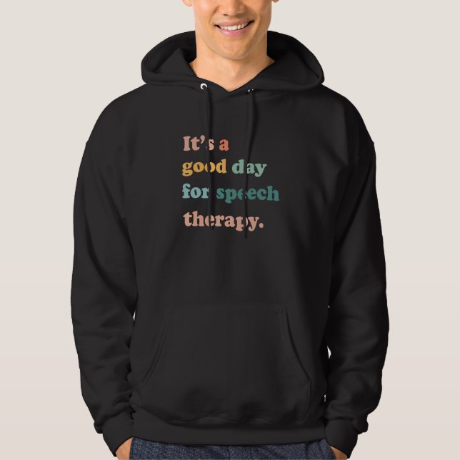 Speech Therapy Speech Pathologist SLP Teacher Scho Hoodie (Framsida)