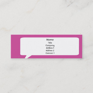 Speechbox - smala mini visitkort