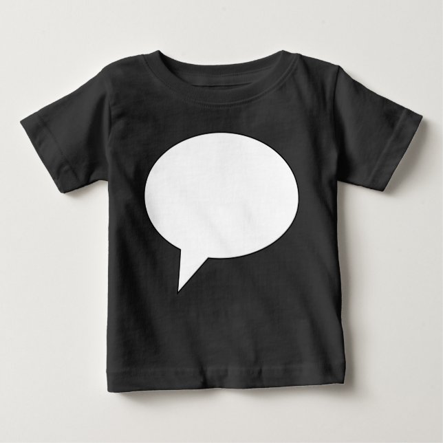 speechbubble02whiteondark01 t-shirt (Framsida)