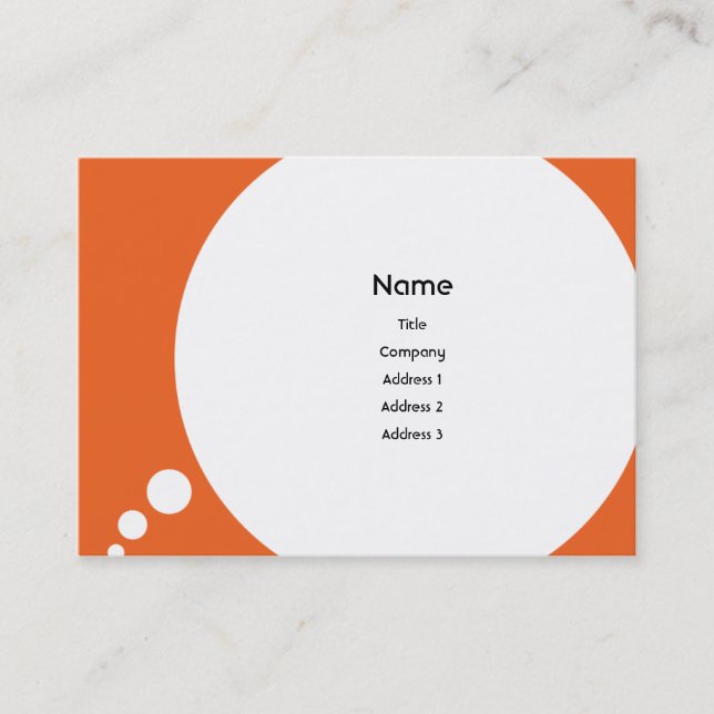 Speechbubble - knubbig visitkort (Framsida)